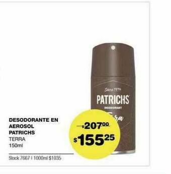 Atomo Conviene Desodorante En Aerosol Patrichs oferta