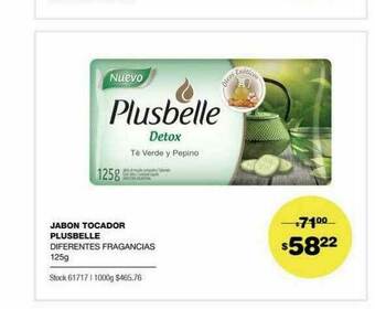 Atomo Conviene Jabon Tocador Plusbelle oferta