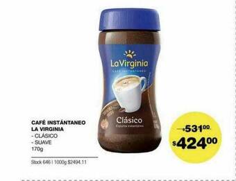 Atomo Conviene Café Instantaneo La Virginia oferta