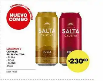 Atomo Conviene Cerveza Salta Cautiva Rubia Roja Blend oferta