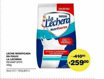 Atomo Conviene Leche Modificada En Polvo La Lechera oferta