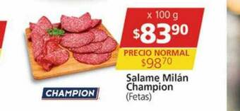 Supermercados Aiello Salame Milán Champion oferta