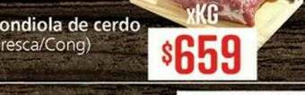 Supermercados Aiello Bondiola De Cerdo oferta
