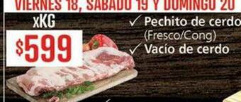 Supermercados Aiello Pechito De Cerdo Vacio De Cerdo oferta