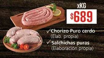 Supermercados Aiello Chorizo Puro Cerdo Salchichas Puras oferta