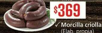 Supermercados Aiello Morcilla Criolla oferta