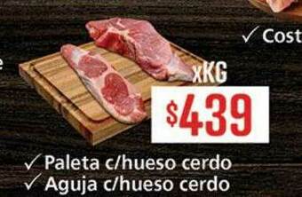 Supermercados Aiello Paleta C Hueso Cerdo Aguja C Hueso Cerdo oferta