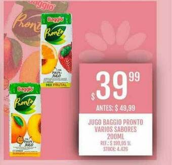 Supermercados Todo Jugo Baggio Pronto oferta