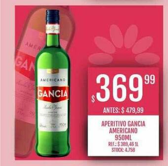 Supermercados Todo Aperitivo Gancia Americano oferta