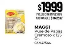 Maggi - puré de papas cremoso x 125 gr. cód:42544