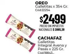 Oreo - galletitas x 354 gr. cód:22254