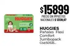 Diarco Huggies - pañales flexi comfort jumbopack cód:50535 oferta