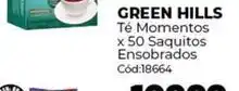 Diarco Green hills - t uevoeacute momentos x 50 saquitos ensobrados c uevooacuted:18664 oferta