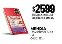 Diarco Mendia - ravioles x 500 gr oferta