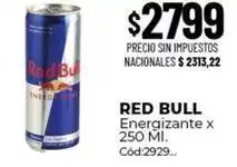 Diarco Red bull - energizante x 250 ml. cód:2929 oferta