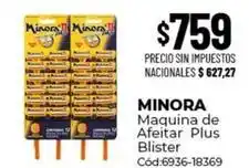 Diarco Minora - maquinade afeitar plus blister cód:6936-18369 oferta
