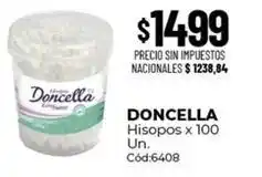 Diarco Doncella - hisopos x 100 un. cód:6408 oferta