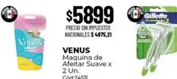 Diarco Venus - maquina de afeitar suave x 2 un. cód24511 oferta