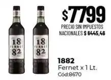 Diarco 1882 - fernet x 1 lt. cód:8670 oferta