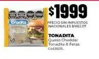 Diarco Tonadita - queso cheddar 8 fetas cód.28255 oferta