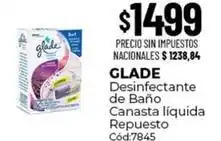 Diarco Glade - desinfectante de baño canasta líquida repuesto cód:7845 oferta