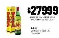 Diarco J&b - whisky x 750 ml. c od:44744 oferta