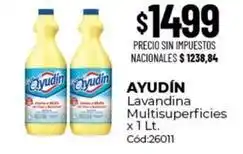 Diarco Ayudin - lavandina multisuperficies x 1 lt. cód:26011 oferta