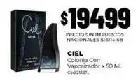 Diarco Ciel - colonia con vaporizador x 50 ml. cód.21327 oferta
