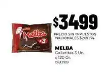 Diarco Melba - galletitas 3 un. x 120 gr. cód.3939 oferta