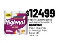 Diarco Higienol - papel higi3enico doble hoja plus 18x30 mt. c3od26468 oferta