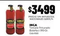 Diarco Inca - tomate triturado botella x 910 gr. cód:41939 oferta