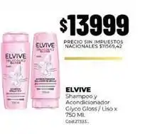 Diarco Elvive - shampoo y acondicionador glyco gloss/ liso x 750 ml. cod:27333 oferta