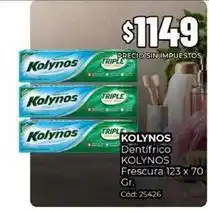 Diarco Kolynos - dentífrico kolynos frescura oferta