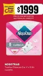 Diarco Nosotras - toallas clásicas cur v x 8 un oferta
