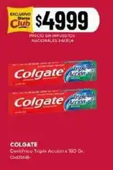 Diarco Colgate - dentífrico triple acción x 100 gr oferta