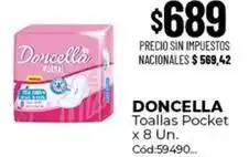 Diarco Doncella - toallas pocket x 8 un oferta