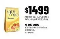Diarco 9 de oro - galletitas sconcitox 180 gr oferta