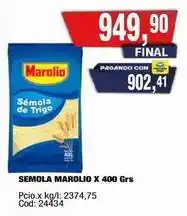 Maxiconsumo Marolio - semola marolio x 400 grs oferta