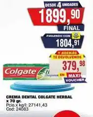 Maxiconsumo Colgate - crema dental colgate herbal x 70 gr. cod: 24083 oferta