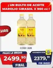 Maxiconsumo Marolio - aceite marolio girasol x 900 cc oferta
