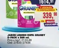 Maxiconsumo Granby - jabon liquido ropa oferta