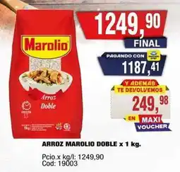 Maxiconsumo Marolio - arroz doble oferta