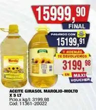 Maxiconsumo Molto - aceite girasol oferta
