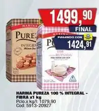 Maxiconsumo Pureza - harina pureza 100 % integral - fibra x1 kg oferta