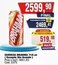 Maxiconsumo Brahma - cerveza 710 cc oferta