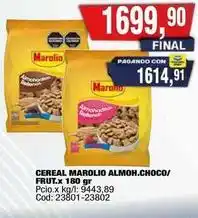 Maxiconsumo Marolio - cereal marolio almoh.choco/frut.x 180 gr oferta
