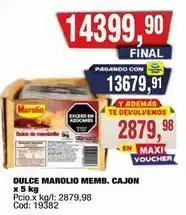 Maxiconsumo Marolio - dulce marolio memb. cajon oferta