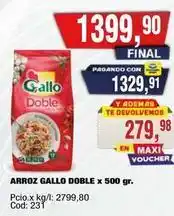 Maxiconsumo Gallo - arroz gallo doble oferta