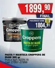 Maxiconsumo Croppers - pasta y manteca croppers de mani 305 gr oferta