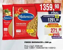 Maxiconsumo Matarazzo - fideos oferta